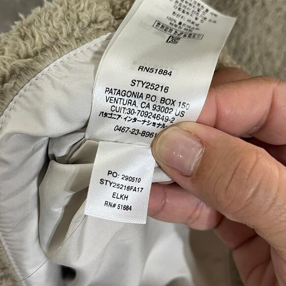 Patagonia Women's Los Gatos Fleece Tan Zip Up Polyester Vest Size Medium - Picture 5 of 7